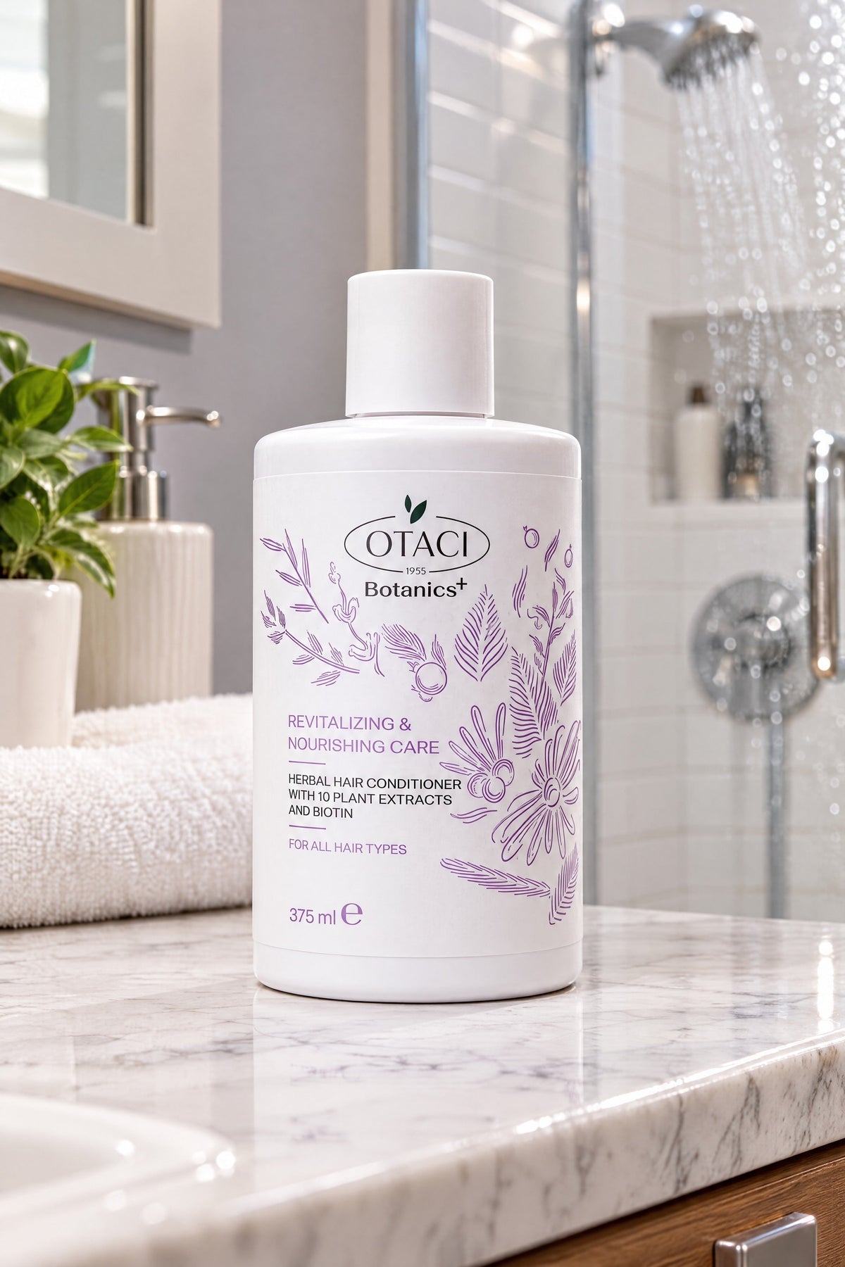 OTACI Botanics+ Revitalizing & Nourishing Conditioner with 10 Plant Extracts & Biotin - 375 mL - Klearus