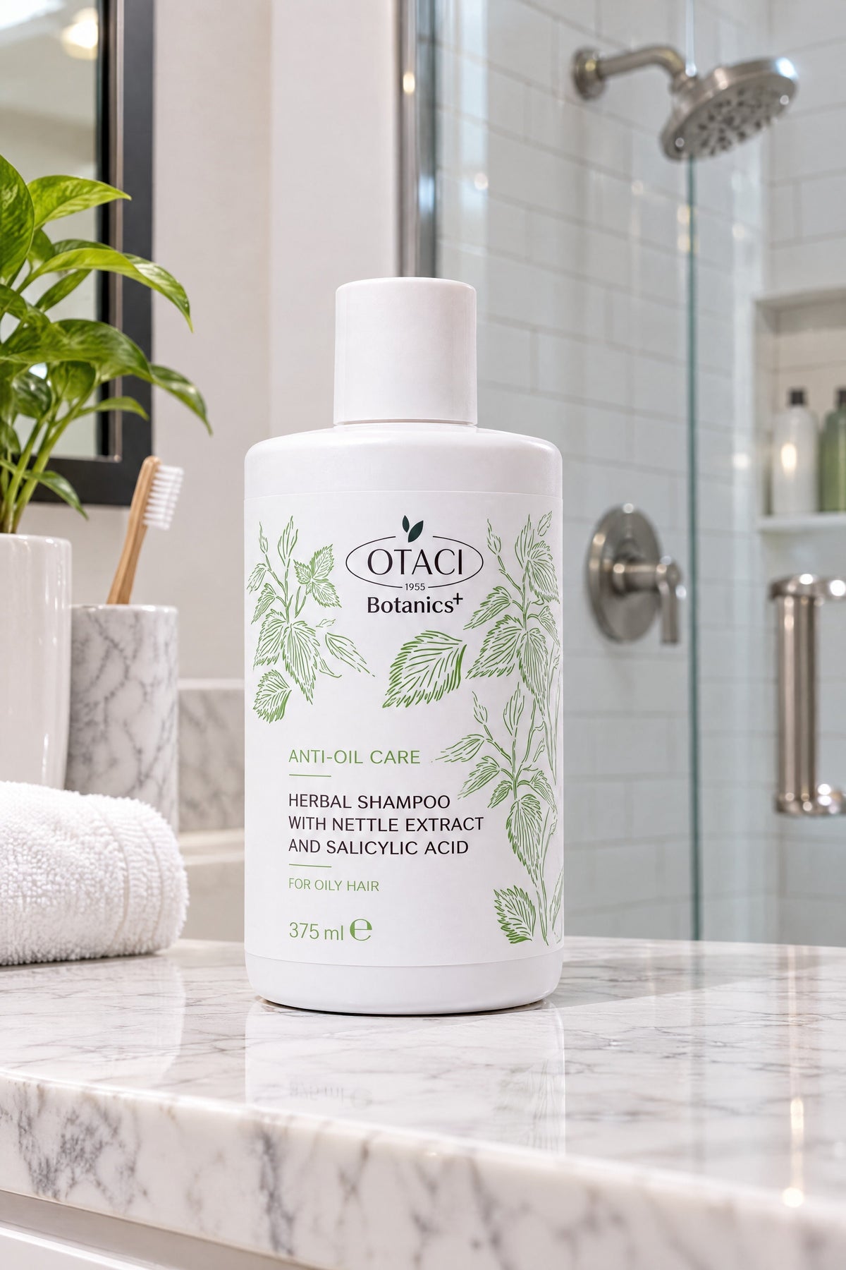 OTACI Botanics+ Oil Control Shampoo with Nettle & Salicylic Acid - 375 mL - Klearus