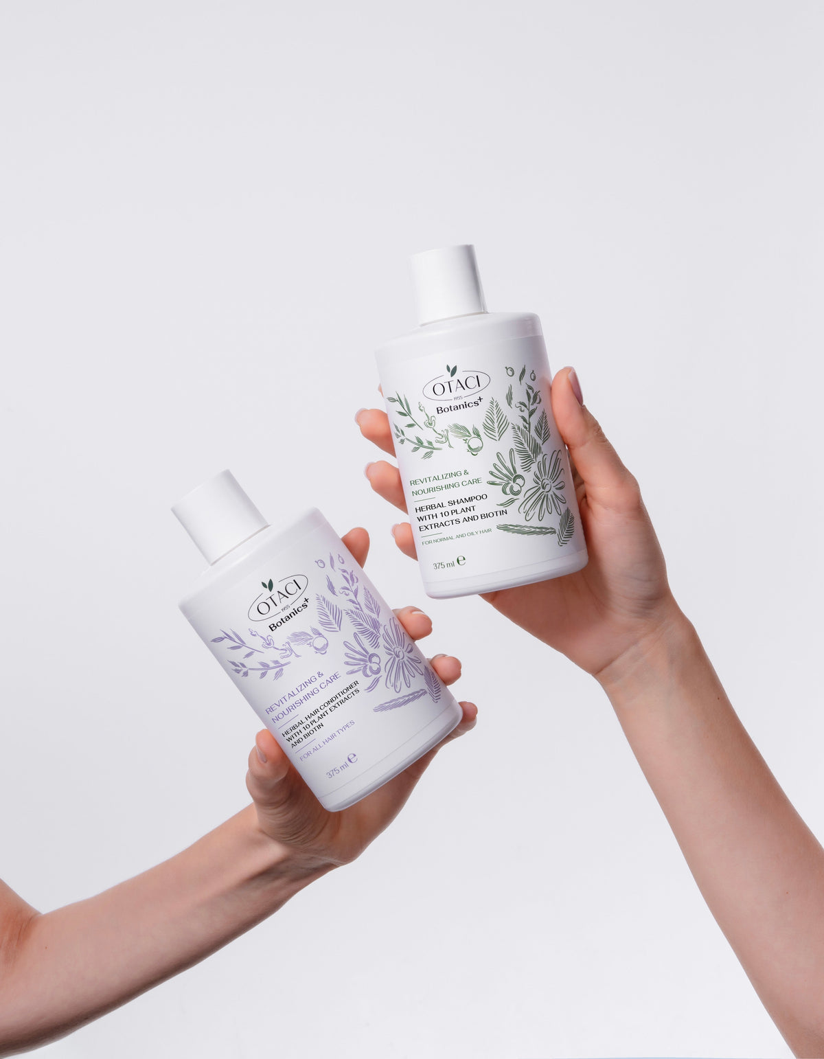 OTACI Botanics+ Revitalizing & Nourishing Shampoo with 10 Plant Extracts & Biotin - 375 mL - Klearus
