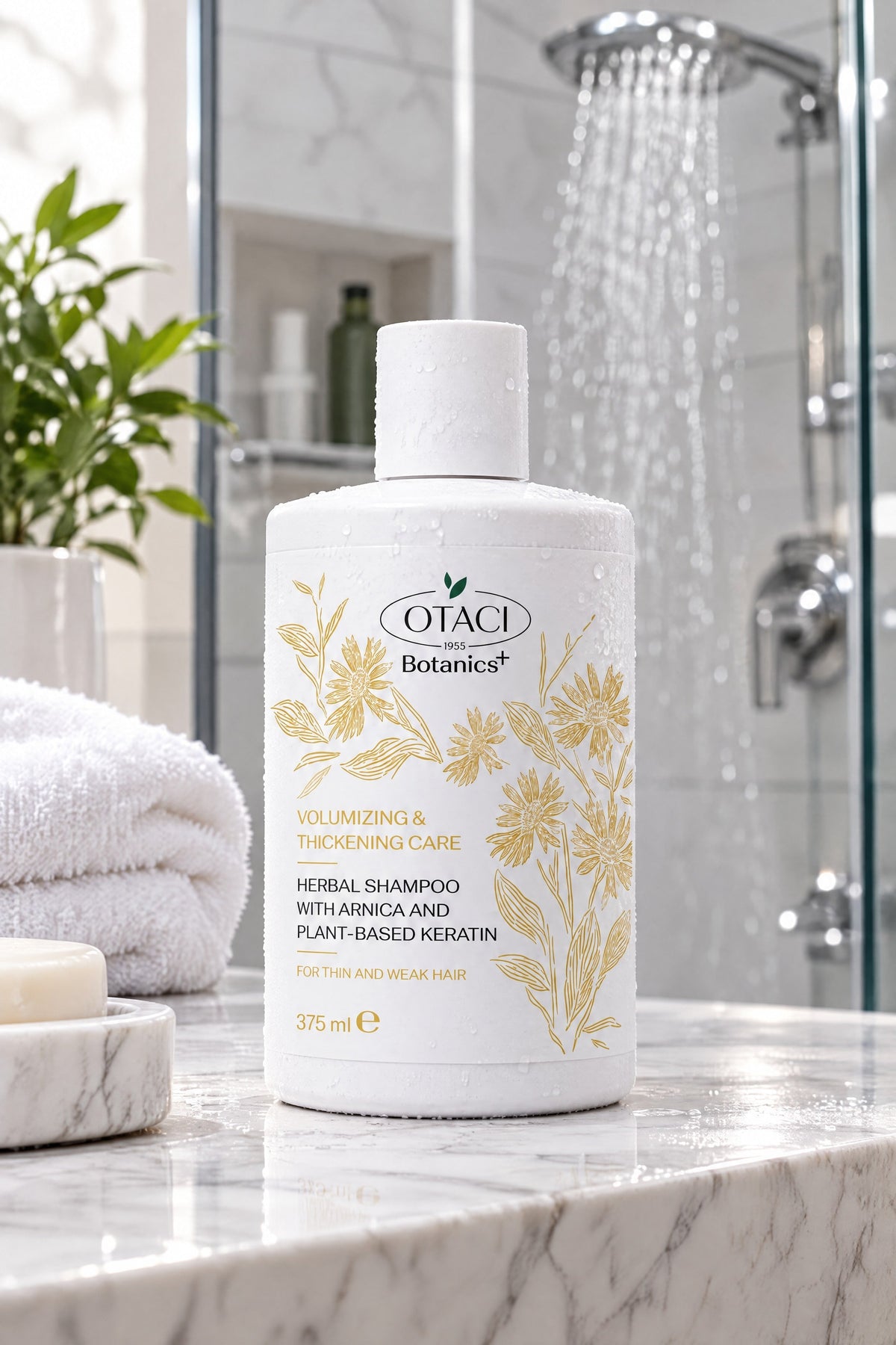 OTACI Botanics+ Volumizing & Thickening Shampoo with Arnica & Plant-Based Keratin - 375 mL - Klearus