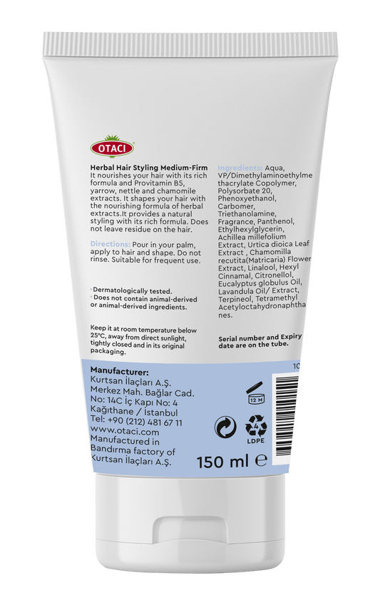 Otaci | Herbal Hair Styling Cream – Medium to Firm Hold with Yarrow, Nettle & Chamomile - Klearus