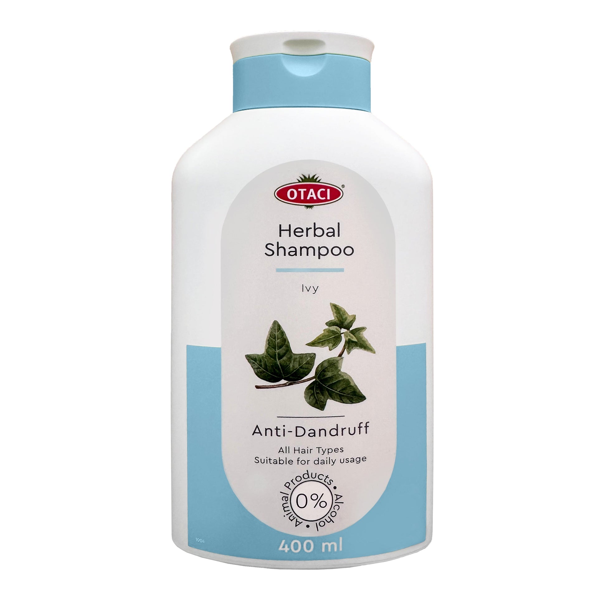 Otaci Herbal Shampoo with Ivy for All Hair Types, 13.5 Fl Oz - Paraben, Silicone, Alcohol & Cruelty Free - Klearus