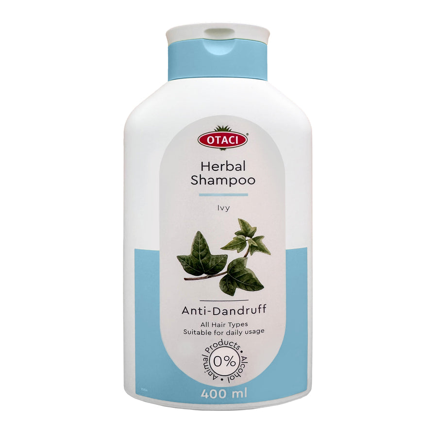 Otaci Herbal Shampoo with Ivy for All Hair Types, 13.5 Fl Oz - Paraben, Silicone, Alcohol & Cruelty Free - Klearus