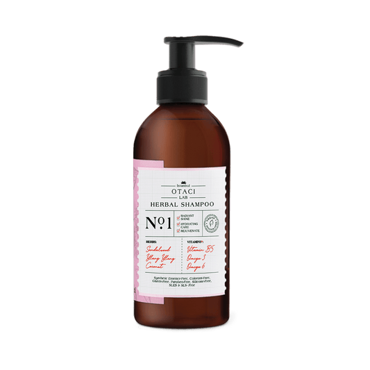 Otaci LAB No:1 Herbal Shampoo | Coconut & Ylang Ylang – Moisturizing & Repairing – 250ml - Klearus